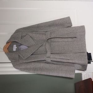 Calvin Klein wrap belted jacket with metal belt loops in like new condition